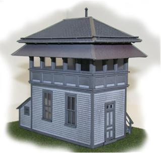 Lehigh Valley Railroad Standard Wood Tower - Front View