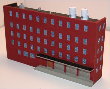 Five (5) Story Warehouse - Resin Low Relief Kit Z Scale