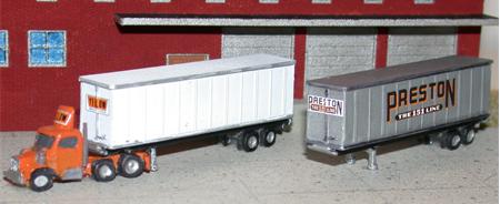 40' Trailer or Containers with Decals Z Scale