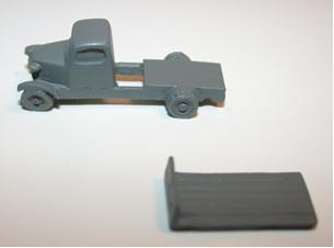 Flat Bed Delivery Truck - Parts Z Scale