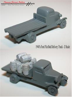 Flat Bed Delivery Truck - Z Scale