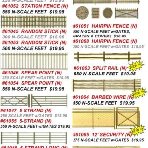 N Scale Fence Flyer