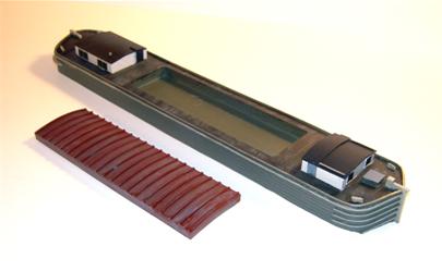 Erie Canal Barge Kit with Separate Hold Cover - Top View
