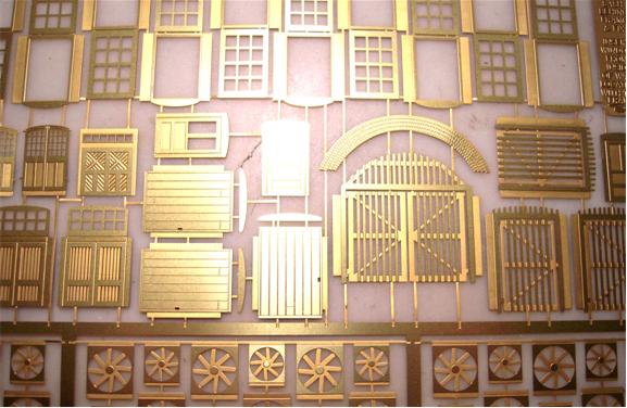 Wall Panel System - Etched Brass Sheet Details