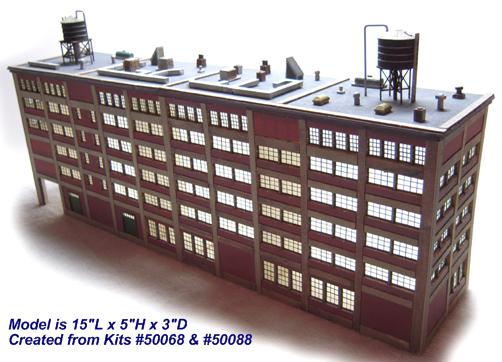 Curtain Wall Panel System Model - Right Front View