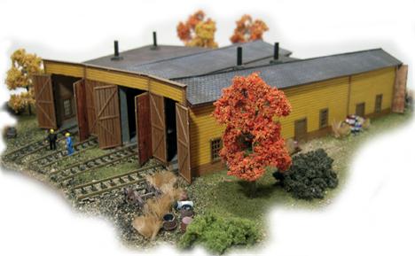 Conway Roundhouse Model - Front View