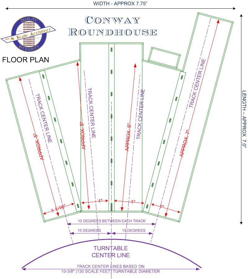 Conway Roundhouse Model - Floor Plan