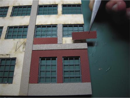 Curtain Wall System HO Kit - Applying Self-Stick Brick Pieces