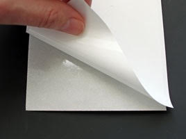 Peel Back Protective Paper to Reveal Adhesive