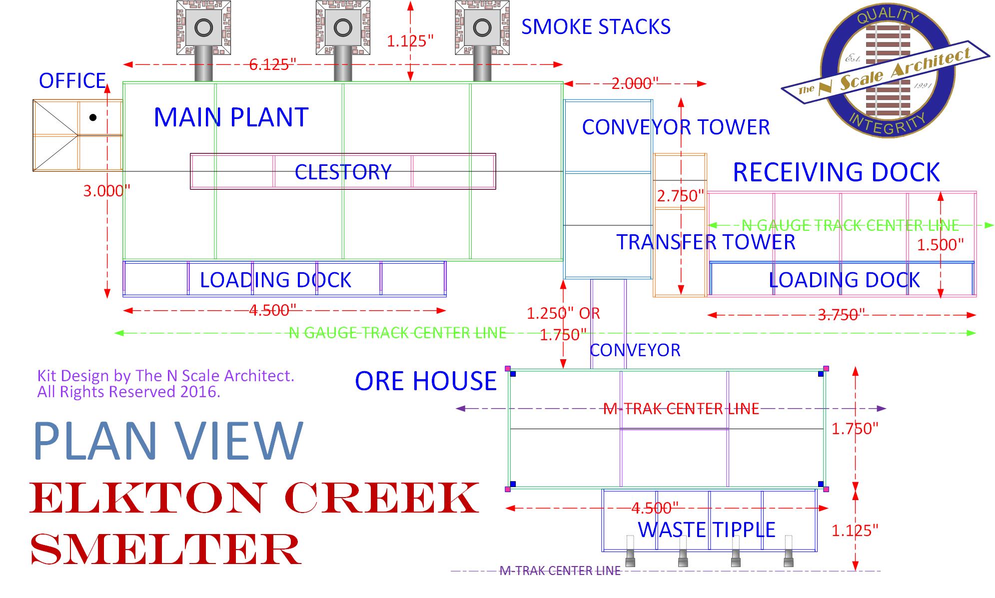 Elkton Creek Smelter - Plan View