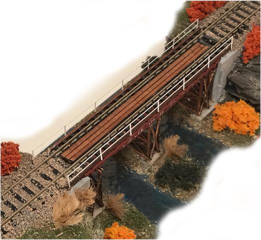 Flat Car Bridge - Railroad Top View