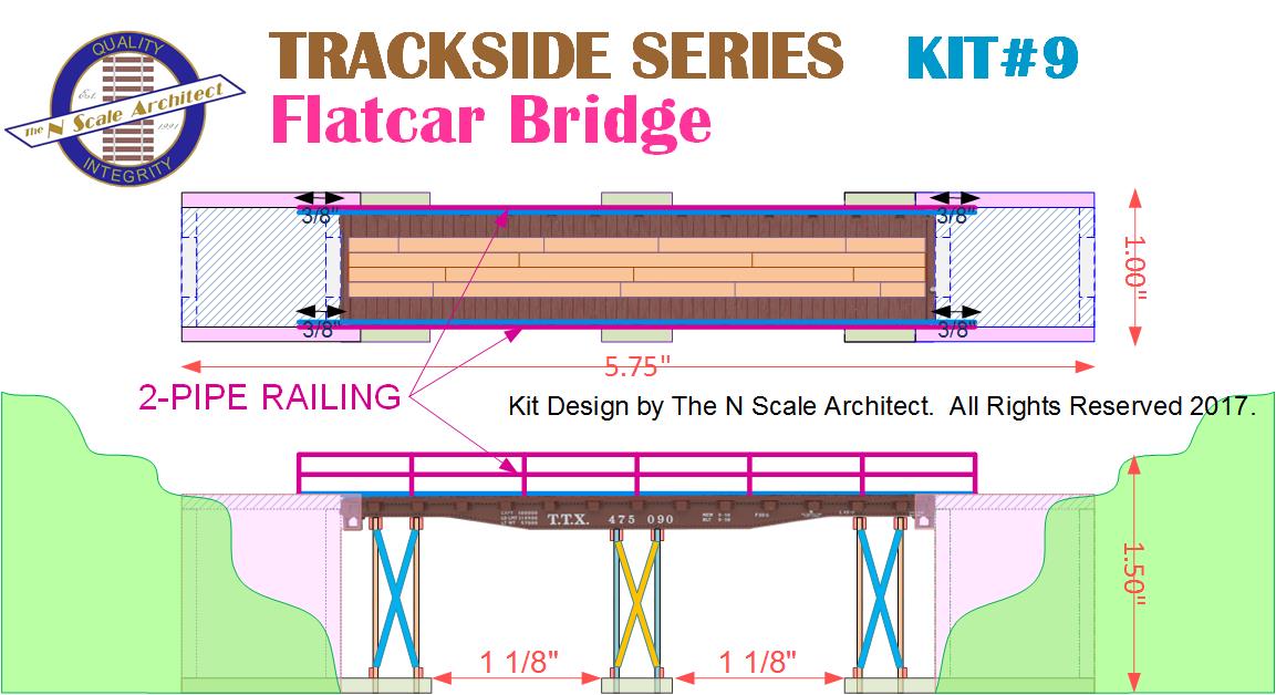Trackside Series – Flat Car Bridge Kit Diagrams