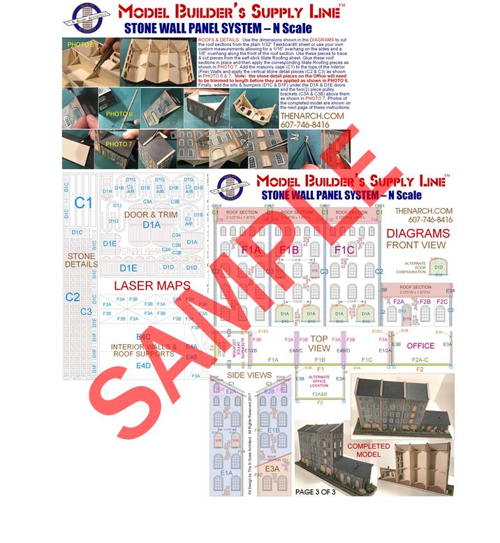 Stone Wall Panel System Kit - Sample Instructions