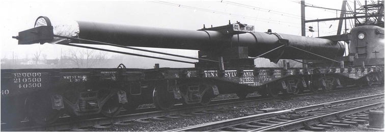 Naval Gun Load & Pennsylvania Railroad (PRR) F22 Flatcars - Prototype