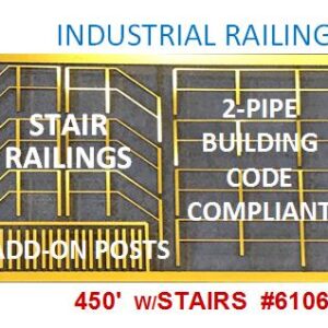 Industrial 2-Pipe Railing - Detail View
