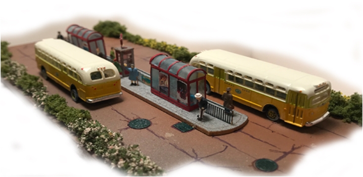 Trackside Series – Bus Stop Right View