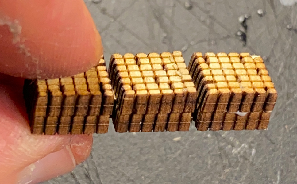 Brick Triple Stacks - Fully Assembled Unpainted