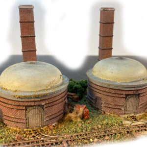 Beehive Kilns & Chimneys - Front View