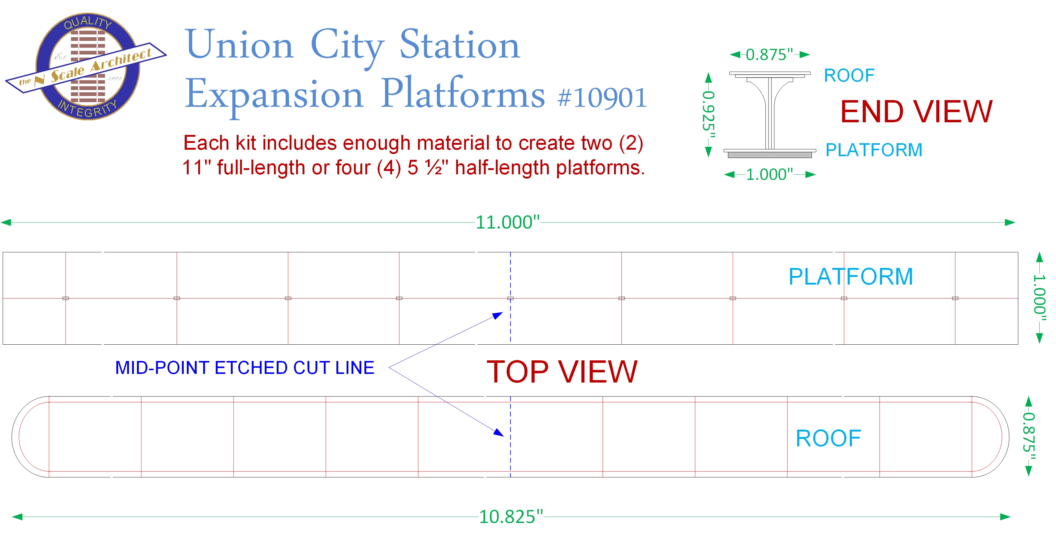Union City Station Expansion Platforms - Basic Dimensions