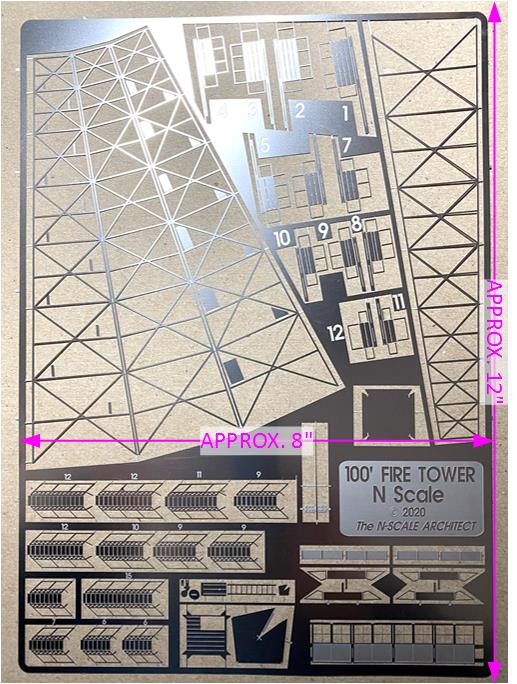 Fire Tower Kit - Photo Etched Sheet