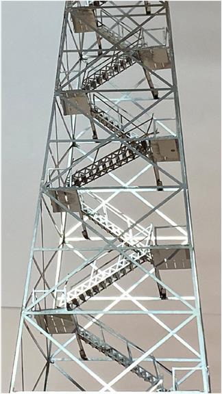 Fire Tower Model - Stairway & Platform Detail