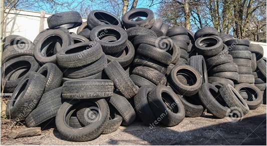 Gas Station Assortment - Used Tire Pile