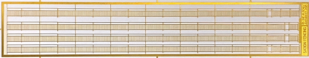 Station Fence - Fret Layout 560 N-Scale Feet