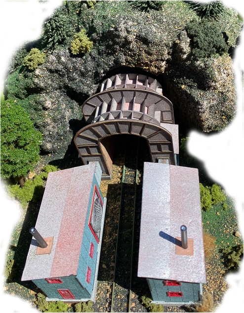 Barnesville Tunnel N-Scale Model - Front Top View