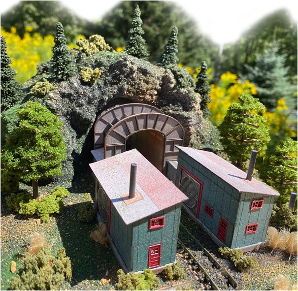 Barnesville Tunnel N-Scale Model - Left Front Top View