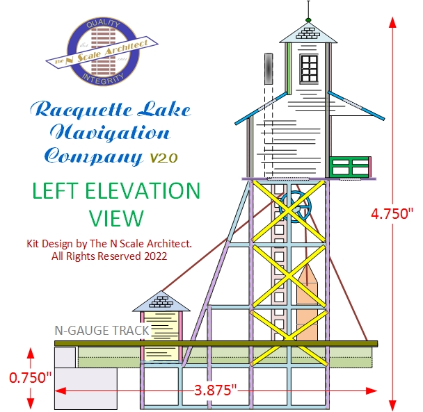 Racquette Lake Navigation Company v2.0 - LEFT ELEVATION